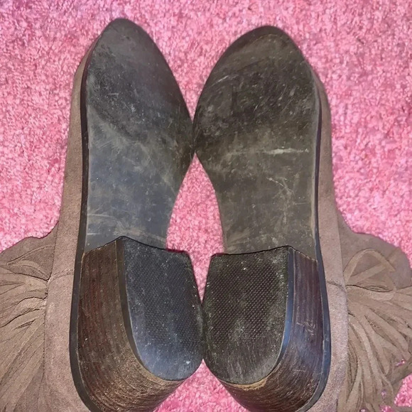 Steve Madden Fringe Brown Booties Size 7.5 - Picture 6 of 8